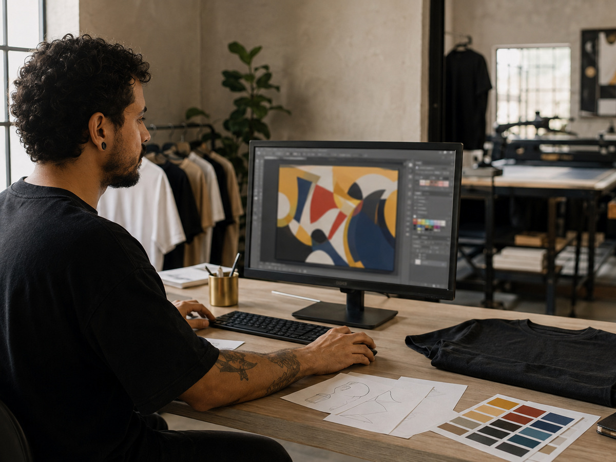Desenvolvimento da arte da estampa no computador